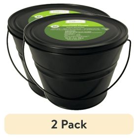 (2 pack) Outdoor Citronella Candle - 24oz Metal Bucket | Repels Mosquitoes | Triple Wick | Up to 40 Hours Burn Time