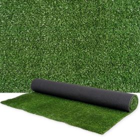 5ft x 10ft Premium Artificial Turf Mat with Drainage Holes. Thick Fake Grass with Rubber Backing, Ideal for Indoor/Outdoor Pet Areas, Garden, Law