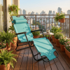 Foldable 2-in-1 Reclining Chair – Portable Lounge & Sitting Chair with Extended Design, Comfortable Outdoor Folding Chair for Camping, Beach