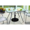 22 lbs Black Round Powder Coated Resin Patio Umbrella Base