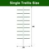 6ft*2ft 2PC  white round tube climbing trellis, stylish, simple, durable, and creates a beautiful space filled with greenery.