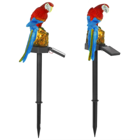 Solar Powered Parrot Garden Light IP65 Waterproof LED Parrot (Option: Red Parrot)