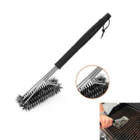 BBQ Grill Cleaning Tools for Grill Cooking Grates (Color: Black & Silver, Type: Kitchen Supplies)